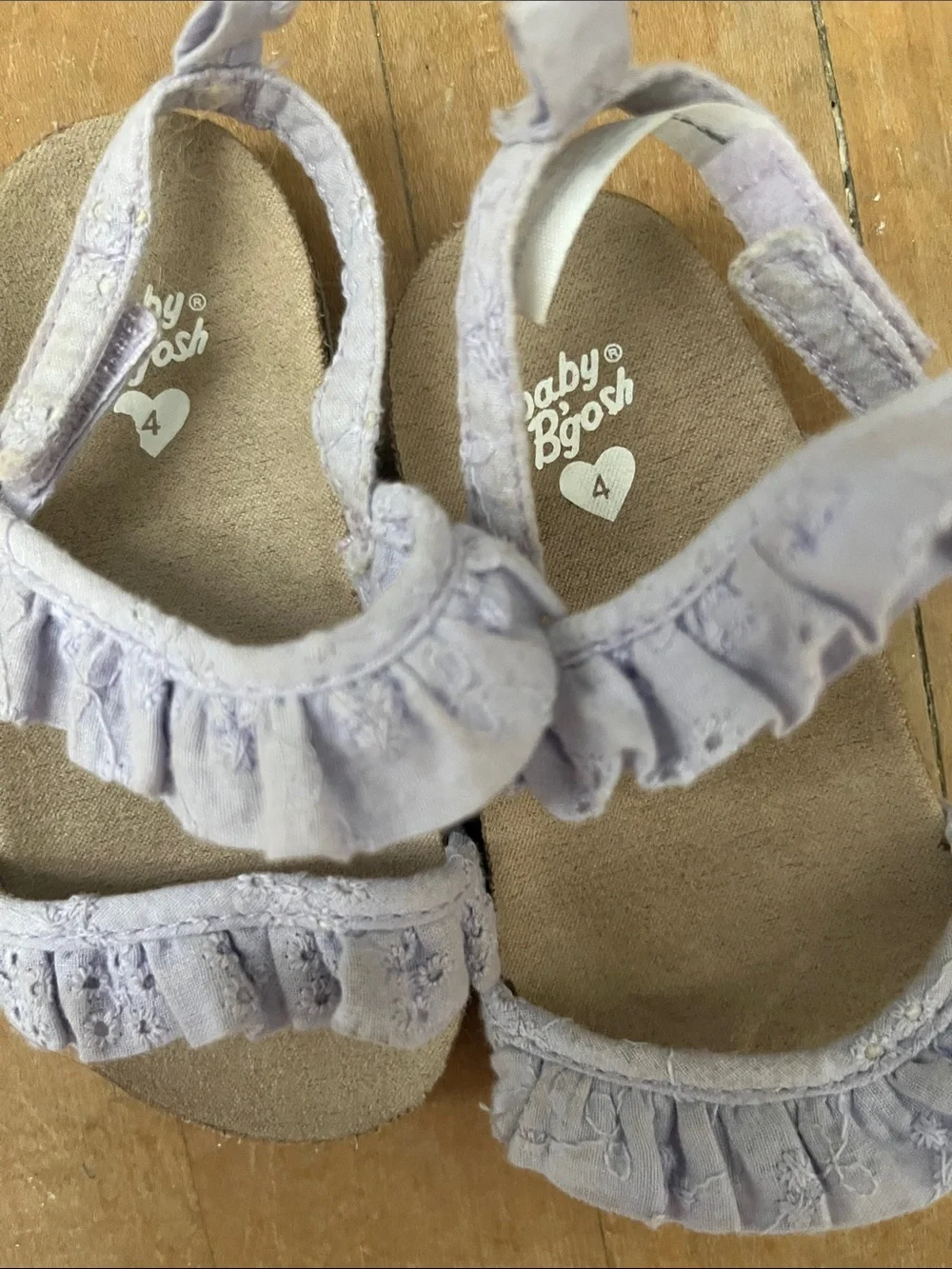 Lilac Ruffle Strap Toddler Sandals